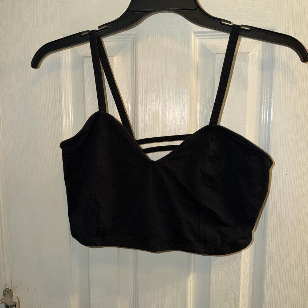 Forever 21 Black Strappy Bra Top